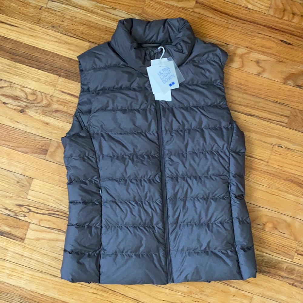 Gray Down Vest